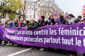 Protest to Condemn Violence Against Women - Paris