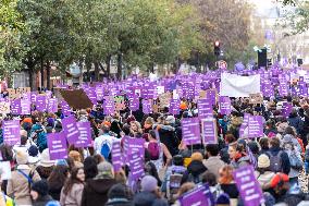 Protest to Condemn Violence Against Women - Paris