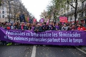 Protest to Condemn Violence Against Women - Paris