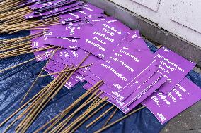 Protest to Condemn Violence Against Women - Paris