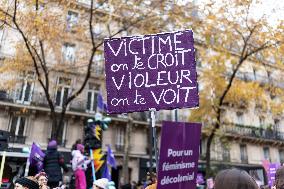 Protest to Condemn Violence Against Women - Paris