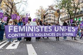 Protest to Condemn Violence Against Women - Paris