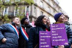 Protest to Condemn Violence Against Women - Paris