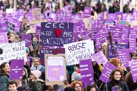 Protest to Condemn Violence Against Women - Paris