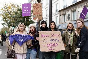 Protest to Condemn Violence Against Women - Paris