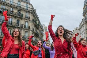 Protest to Condemn Violence Against Women - Paris