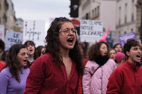 Protest to Condemn Violence Against Women - Paris