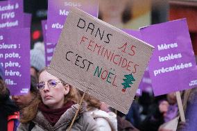 Protest to Condemn Violence Against Women - Paris