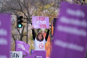 Protest to Condemn Violence Against Women - Paris