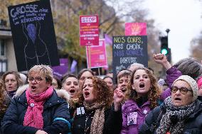 Protest to Condemn Violence Against Women - Paris