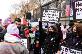 Protest to Condemn Violence Against Women - Paris