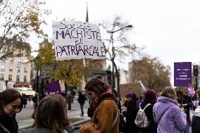 Protest to Condemn Violence Against Women - Paris