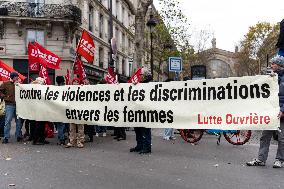 Protest to Condemn Violence Against Women - Paris