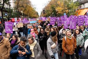 Protest to Condemn Violence Against Women - Paris