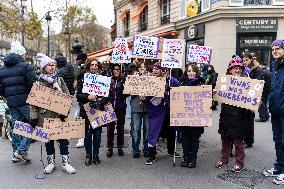 Protest to Condemn Violence Against Women - Paris