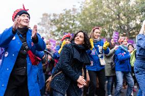 Protest to Condemn Violence Against Women - Paris