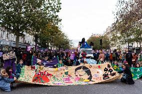 Protest to Condemn Violence Against Women - Paris