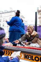 Judith Godreche at Feministe Protest - Paris