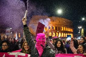 'Non Una Di Meno' Protest Against Gender Based Violence