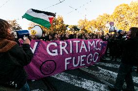 Women In Rome Gather Ahead International Day For Elimination Of Violence Against Women