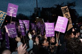 March Against Violence Against Women In Paris