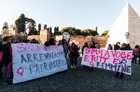 Women In Rome Gather Ahead International Day For Elimination Of Violence Against Women