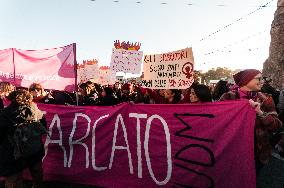 Women In Rome Gather Ahead International Day For Elimination Of Violence Against Women