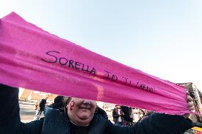 Women In Rome Gather Ahead International Day For Elimination Of Violence Against Women