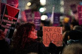 March Against Violence Against Women In Paris