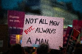 March Against Violence Against Women In Paris