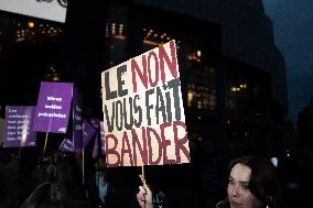 March Against Violence Against Women In Paris