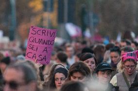 Women In Rome Gather Ahead International Day For Elimination Of Violence Against Women