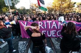 Women In Rome Gather Ahead International Day For Elimination Of Violence Against Women