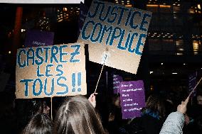 March Against Violence Against Women In Paris