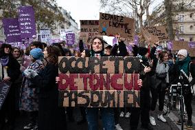 March Against Violence Against Women In Paris