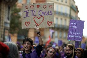 Toulouse: Protest Against Gender Violences And Feminicides