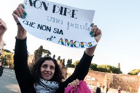 Women In Rome Gather Ahead International Day For Elimination Of Violence Against Women