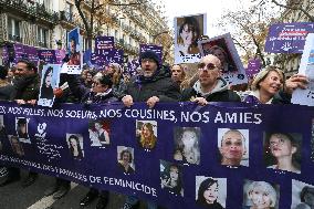 Protest To Condemn Violence Against Women In Paris