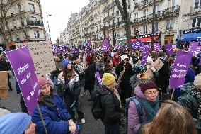 Protest To Condemn Violence Against Women In Paris