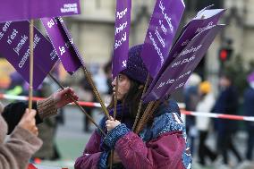 Protest To Condemn Violence Against Women In Paris