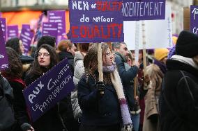 Protest To Condemn Violence Against Women In Paris