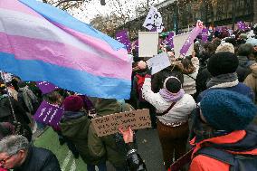 Protest To Condemn Violence Against Women In Paris