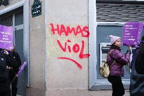 International Day for the Elimination of Violence Against Women demonstration in Paris