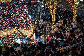 Giant Christmas Tree in Chongqing