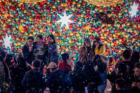 Giant Christmas Tree in Chongqing