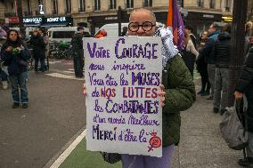 Protest to Condemn Violence Against Women - Paris