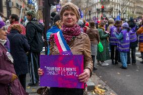 Protest to Condemn Violence Against Women - Paris