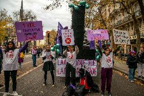 Protest to Condemn Violence Against Women - Paris