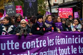 Protest to Condemn Violence Against Women - Paris