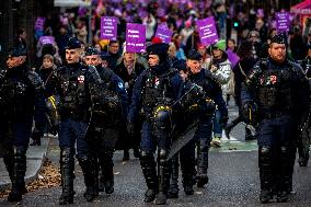 Protest to Condemn Violence Against Women - Paris